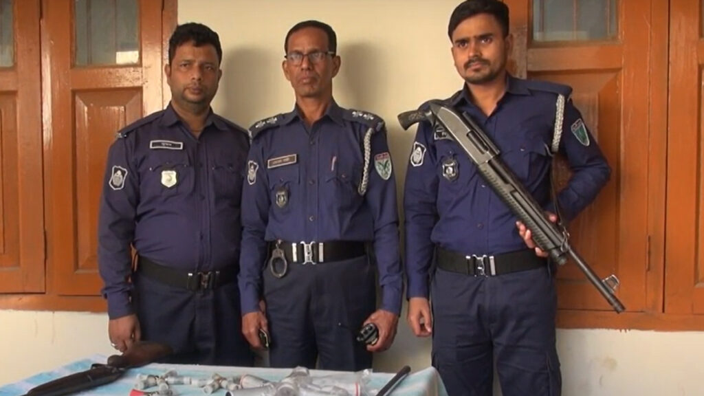 হবিগঞ্জে বন্দুক ও গুলি উদ্ধার