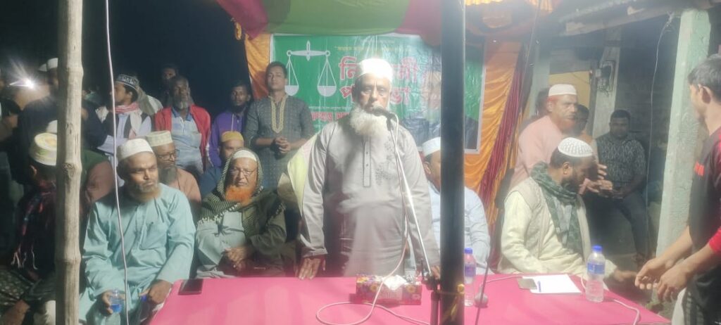 তালার গণেশপুর বাজারে নির্বাচনী পথসভা অনুষ্ঠিত