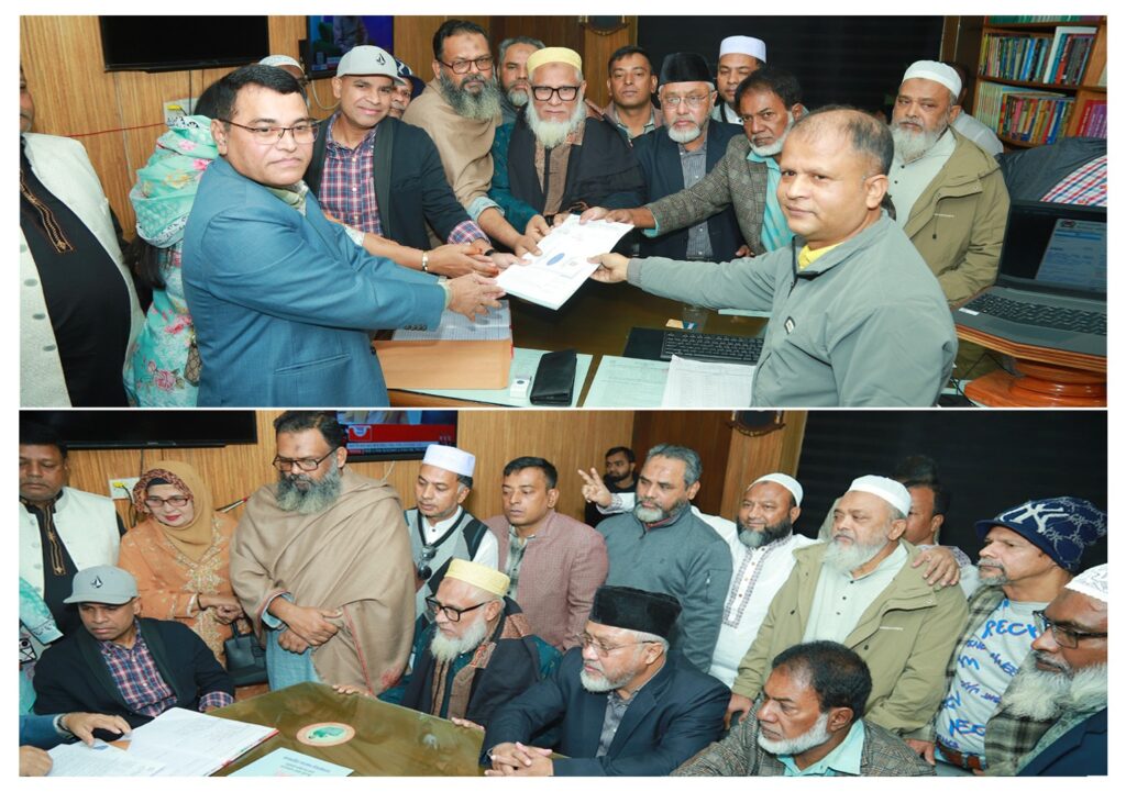 নারায়ণগঞ্জ-৫: মনোনয়নপত্র নিলেন ধানের শীষের প্রার্থী মাসুদুজ্জামান