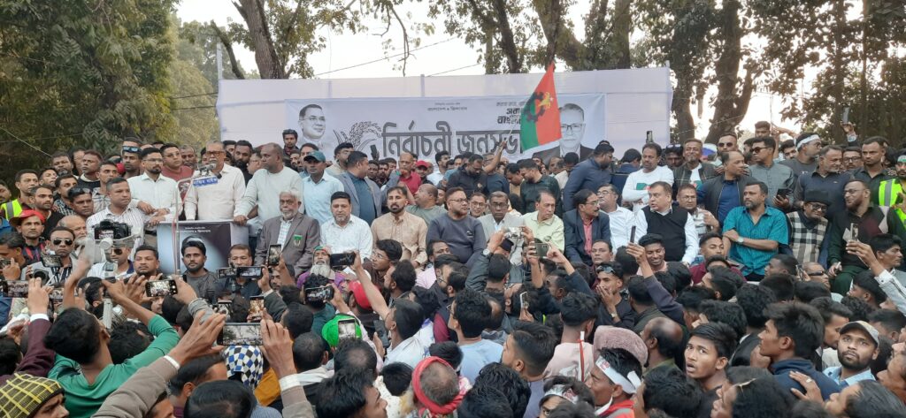 উন্নয়ন, শিক্ষা ও কর্মসংস্থানের অঙ্গীকারে সাতক্ষীরায় আব্দুর রউফের বিশাল জনসভা