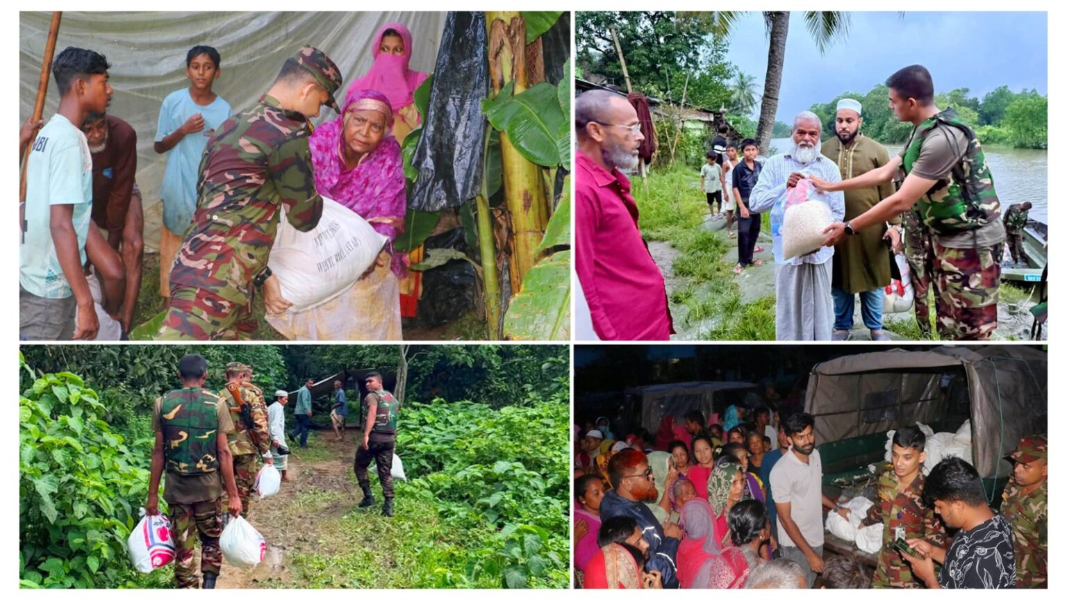 আকস্মিক বন্যা মোকাবিলায় ‘ইন এইড টু সিভিল পাওয়ার’-এর আওতায় চট্টগ্রামে বাংলাদেশ সেনাবাহিনী মোতায়েন