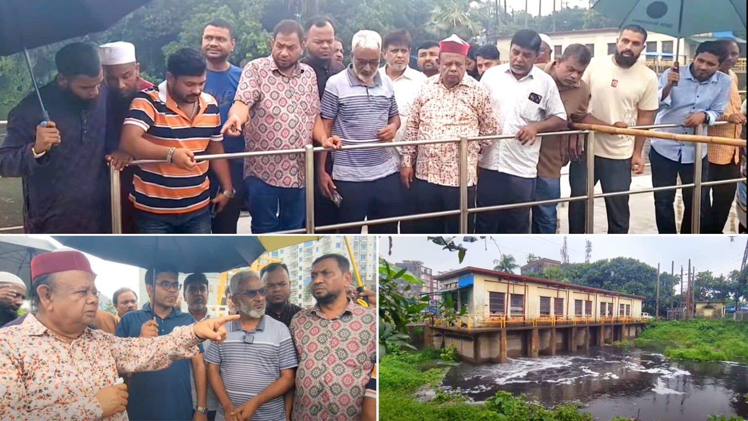 টানা ভারী বর্ষণে সিদ্ধিরগঞ্জে পানিবন্দি মানুষ; এমপি মান্নানের নির্দেশে আদমজী পাম্পহাউজ পরিদর্শন
