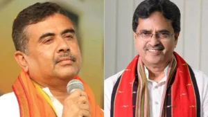 শুভেন্দু ও মানিক সাহাকে আম উপহার বাংলাদেশের