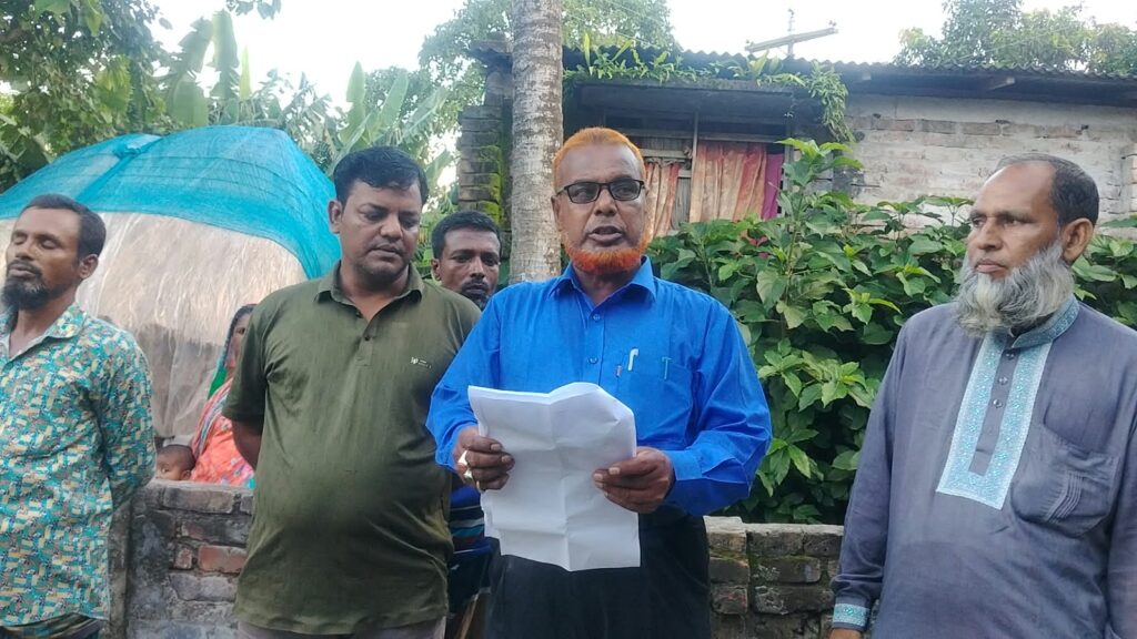 সাতক্ষীরার ভালুকা চাঁদপুরে ২০ শতক জমি নিয়ে বিরোধ, ৪ জনের বিরুদ্ধে নালিশ
