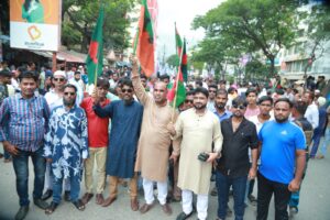 বিএনপির ৪৮তম প্রতিষ্ঠাবার্ষিকীর র্যালিতে সোহেল মাহমুদের নেতৃত্বে জিসাসের বিশাল মিছিল