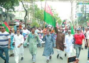 প্রতিষ্ঠাবার্ষিকীতে মহানগর বিএনপির নজরকাড়া বর্ণাঢ্য র্যালি