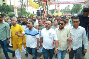 রানা-বাবুর নেতৃত্বে মহানগর স্বেচ্ছাসেবক দলের অংশগ্রহণ