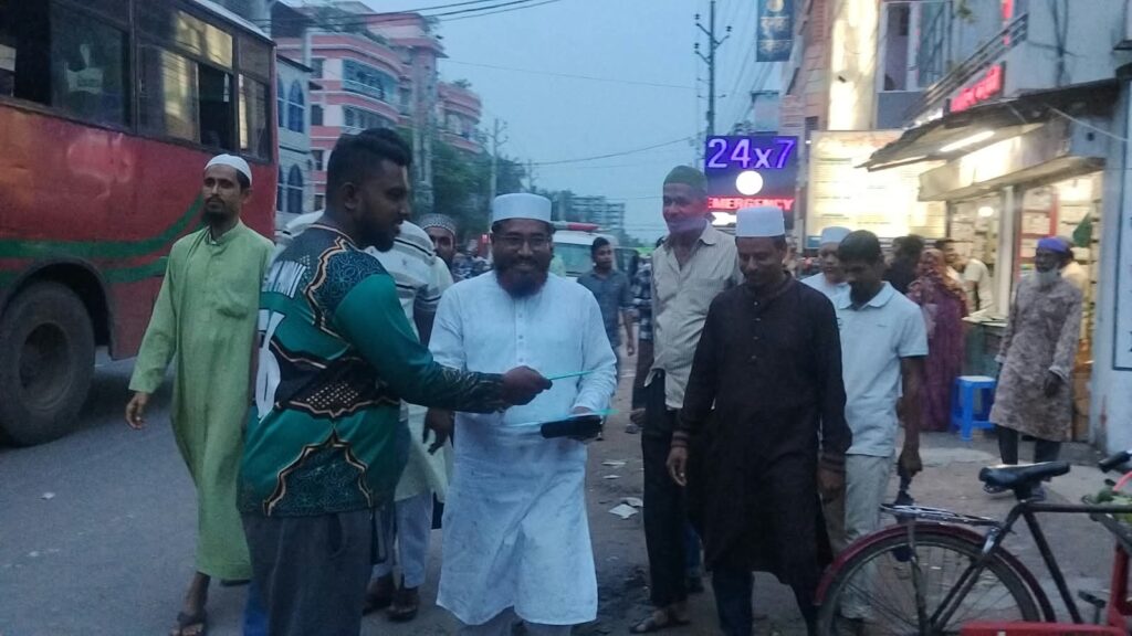 সাতক্ষীরা শহরে জামায়াতের দাওয়াতি কার্যক্রম, নেতৃত্বে জেলা সেক্রেটারি মাওলানা আজিজুর রহমান